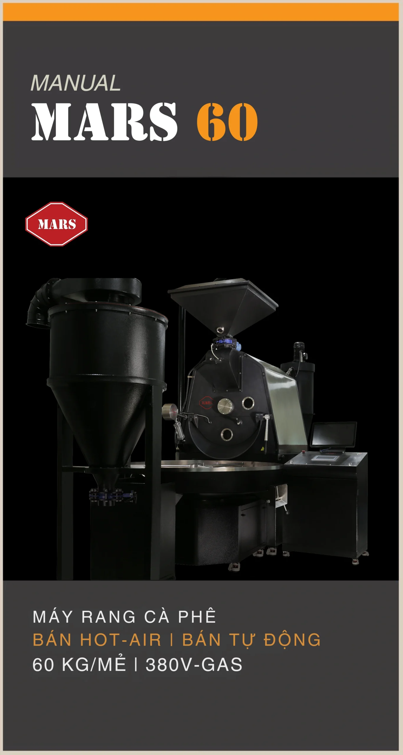 MÁY RANG CÀ PHÊ 60kg Manual