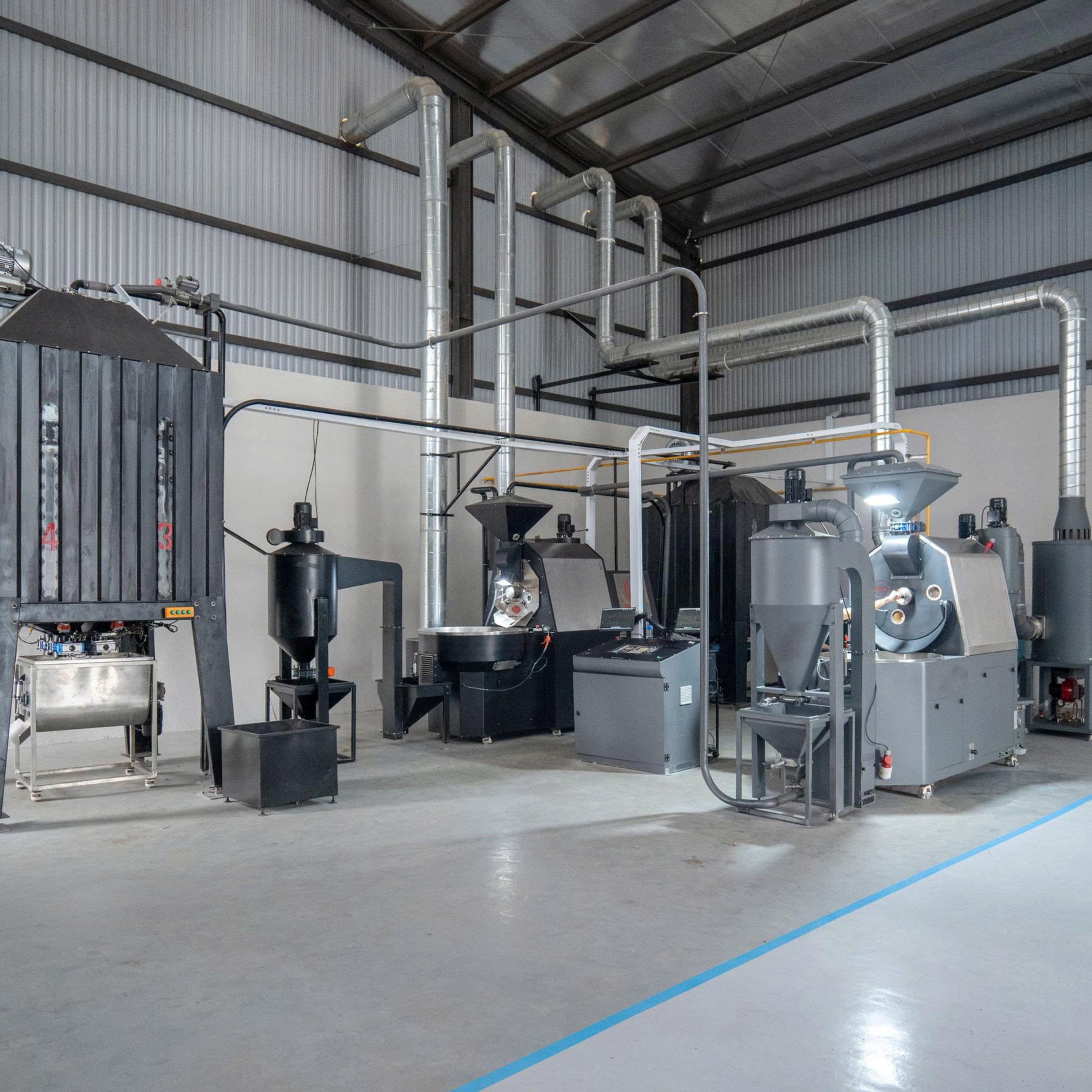 Industrial coffee roasting systems and the role of process