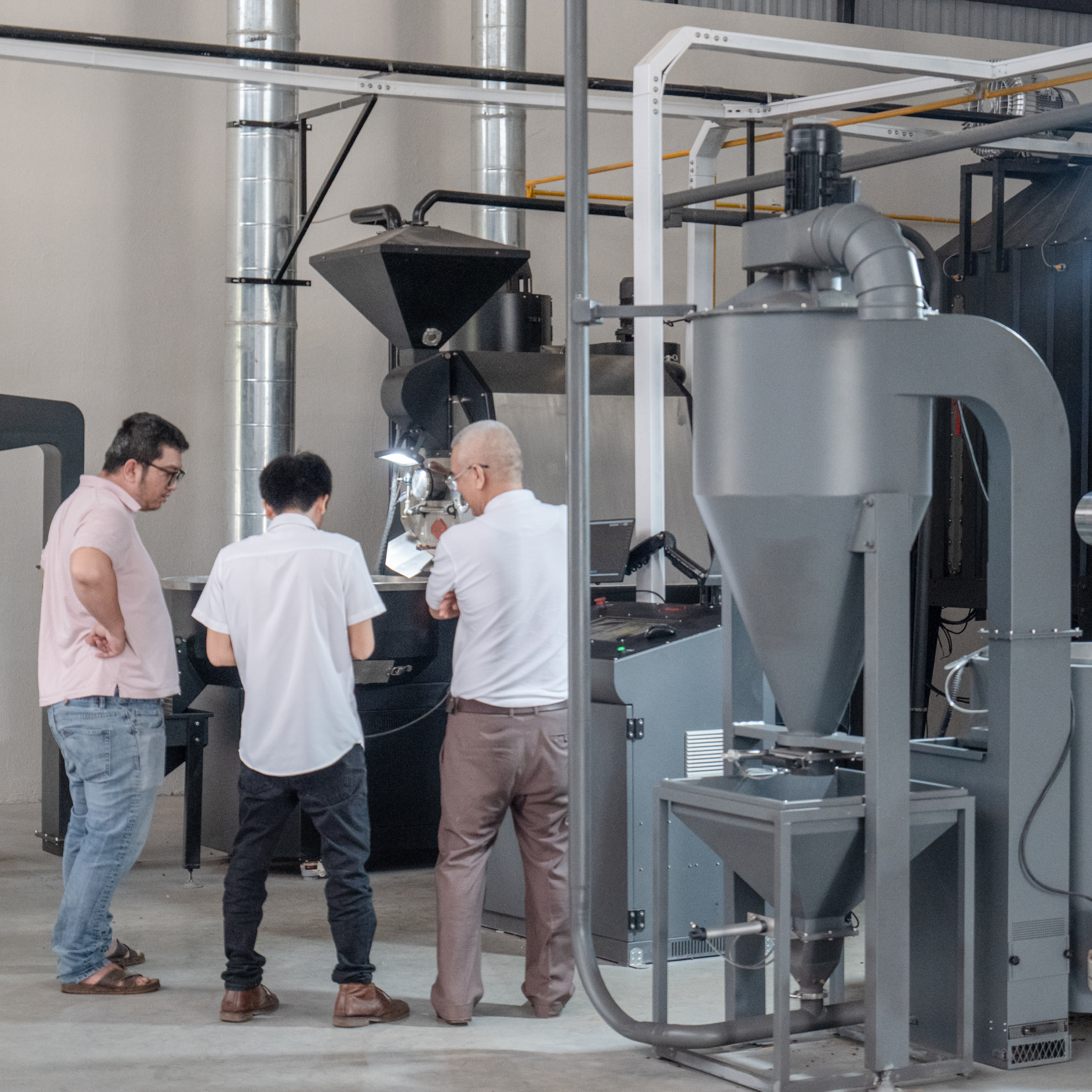 Mars V5 Coffee Roasting System with Two 30kg Roasters for an Export Factory