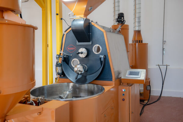 Beckhoff HMI control screen supporting real-time monitoring and operation of the Mars V5 AI roasting process.
