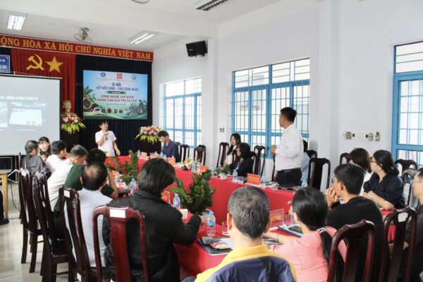 Không gian trao đổi tại sự kiện Kết nối cung – cầu công nghệ
